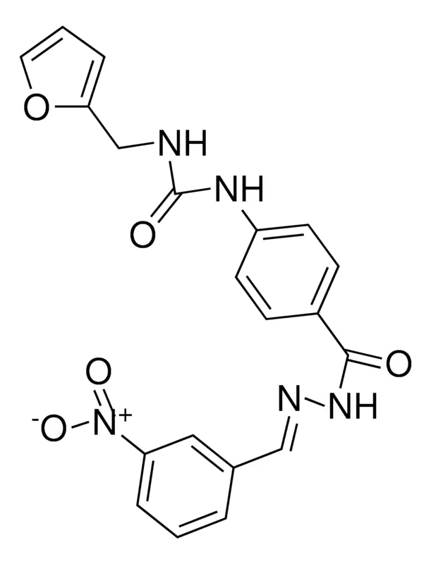 Sigma-Aldrich 4-(3-FURFURYLUREIDO)BENZOIC (3-NITROBENZYLIDENE)HYDRAZIDE,AldrichCPR
