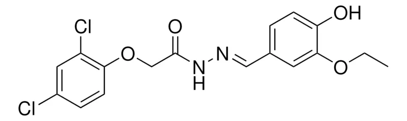Sigma-Aldrich 2-(2,4-DICHLORO-PHENOXY)-ACETIC ACID (3-ETHOXY-4-HYDROXY-BENZYLIDENE)-HYDRAZIDE,AldrichCPR