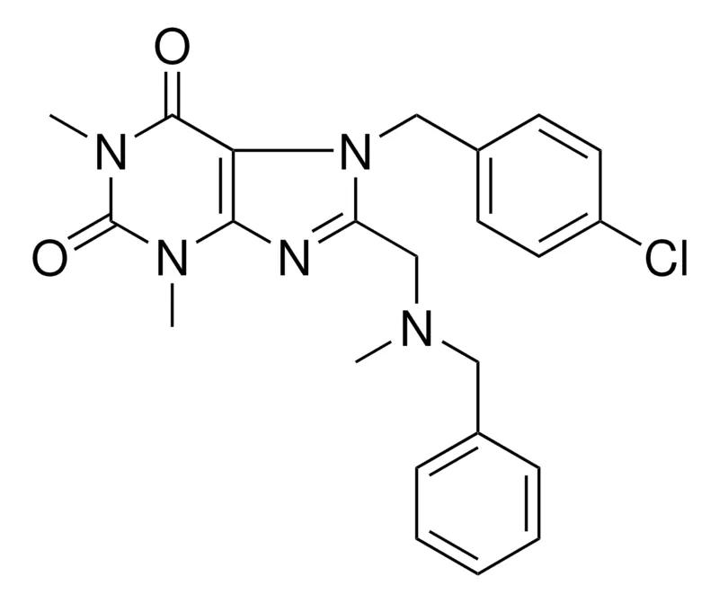 Sigma-Aldrich 8-((BENZYL(ME)AMINO)ME)7-(4-CL-BENZYL)-1,3-DI-ME-3,7-DIHYDRO-1H-PURINE-2,6-DIONE,AldrichCPR