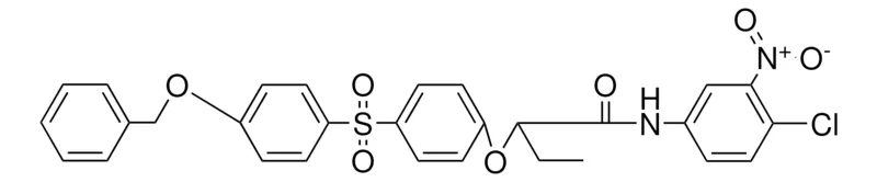 Sigma-Aldrich 2-(4-(4-BENZYLOXY)PHENYLSULFONYL)PHENOXY)-4'-CHLORO-3'-NITROBUTYRANILIDE,AldrichCPR