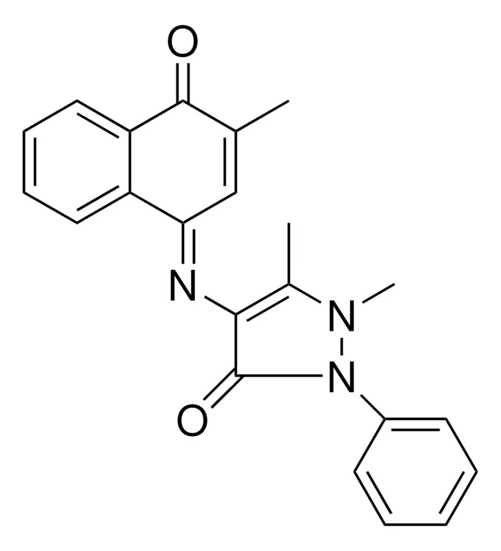 Sigma-Aldrich 1,5-DI-ME-4-(3-ME-4-OXO-4H-NAPHTHALEN-1-YLIDENEAMINO)-2-PH-1,2-2H-PYRAZOL-3-ONE,AldrichCPR
