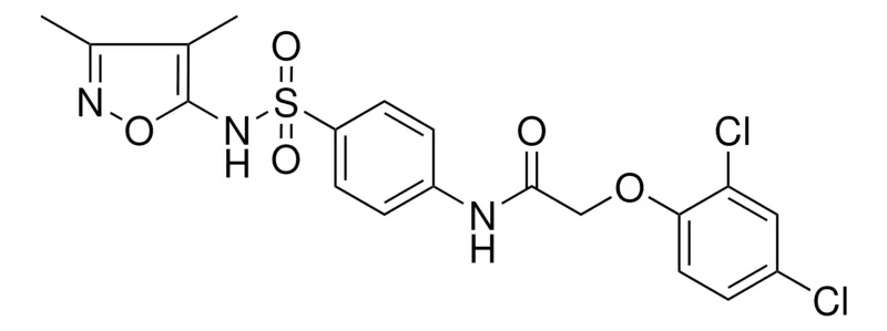 Sigma-Aldrich 2-(2,4-DICHLORO-PHENOXY)-N-(4-(3,4-DIMETHYL-ISOXAZOL-5-YLSULFAMOYL)-PH)ACETAMIDE,AldrichCPR