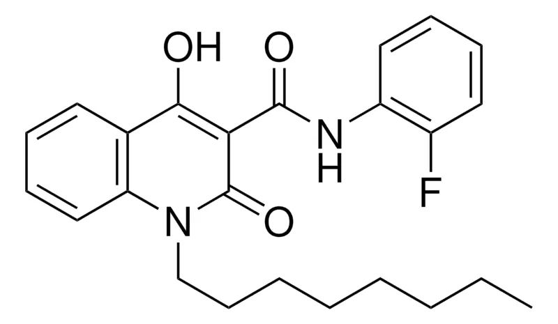 Sigma-Aldrich N-(2-FLUOROPHENYL)-4-HYDROXY-1-OCTYL-2-OXO-1,2-DIHYDRO-3-QUINOLINECARBOXAMIDE,AldrichCPR