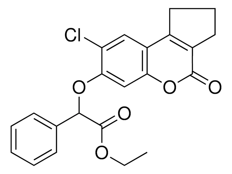 Sigma-Aldrich ET ((8-CL-4-OXO-1,2,3,4-TETRAHYDROCYCLOPENTA(C)CHROMEN-7-YL)OXY)(PHENYL)ACETATE,AldrichCPR