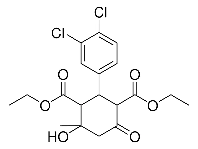 Sigma-Aldrich 2-(3,4-DI-CL-PH)-4-HO-4-ME-6-OXO-CYCLOHEXANE-1,3-DICARBOXYLIC ACID DIETHYL ESTER,AldrichCPR