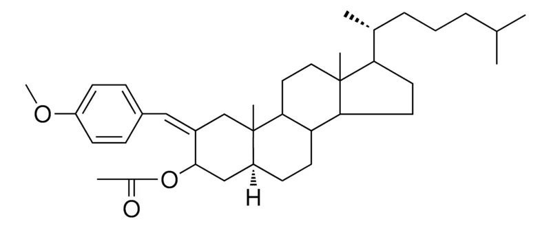 Sigma-Aldrich 2-ANISYLIDENE-5-ALPHA-CHOLESTAN-3-BETA-YL ACETATE,AldrichCPR