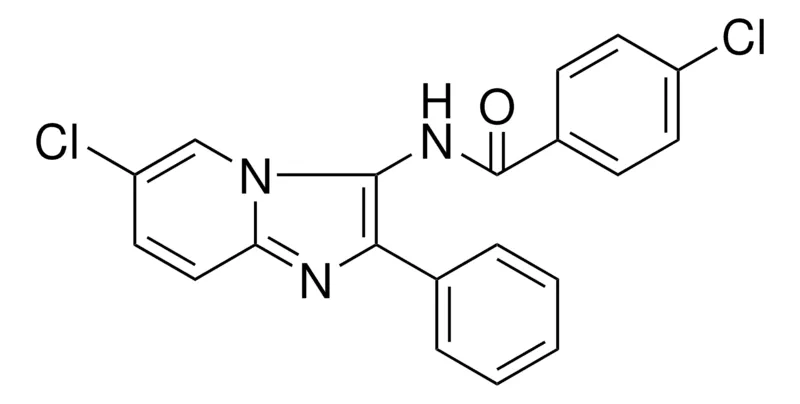 Sigma-Aldrich 4-CHLORO-N-(6-CHLORO-2-PHENYL-IMIDAZO(1,2-A)PYRIDIN-3-YL)-BENZAMIDE,AldrichCPR