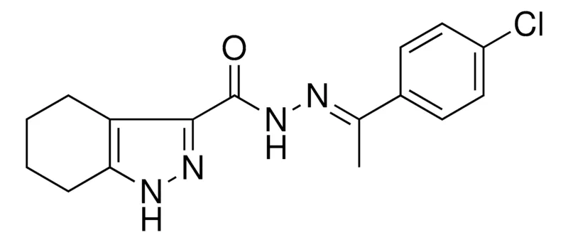 Sigma-Aldrich N'-(1-(4-CL-PHENYL)ETHYLIDENE)-4,5,6,7-TETRAHYDRO-1H-INDAZOLE-3-CARBOHYDRAZIDE,AldrichCPR