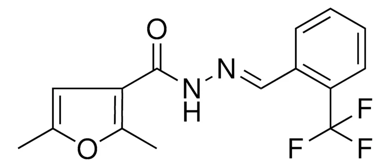 Sigma-Aldrich 2,5-DIMETHYL-FURAN-3-CARBOXYLIC ACID (2-TRIFLUOROMETHYL-BENZYLIDENE)-HYDRAZIDE,AldrichCPR