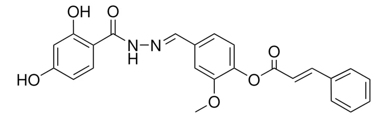 Sigma-Aldrich 4-(2-(2,4-DIHYDROXYBENZOYL)CARBOHYDRAZONOYL)-2-METHOXYPHENYL 3-PHENYLACRYLATE，AldrichCPR
