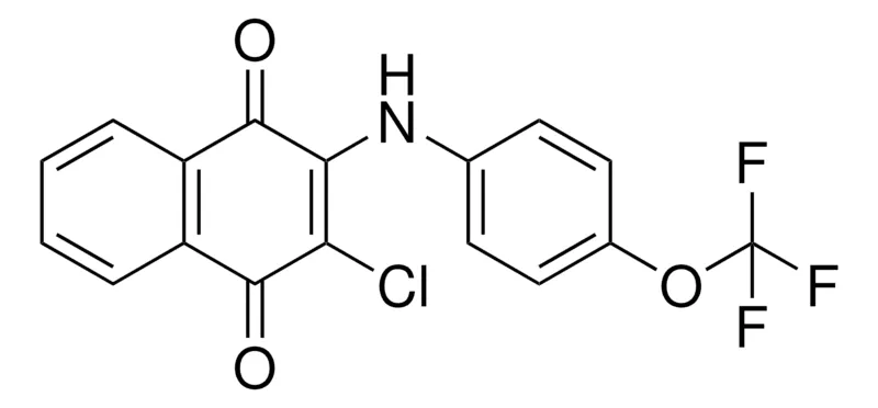 Sigma-Aldrich 2-CHLORO-3-(4-(TRIFLUOROMETHOXY)ANILINO)NAPHTHOQUINONE,AldrichCPR