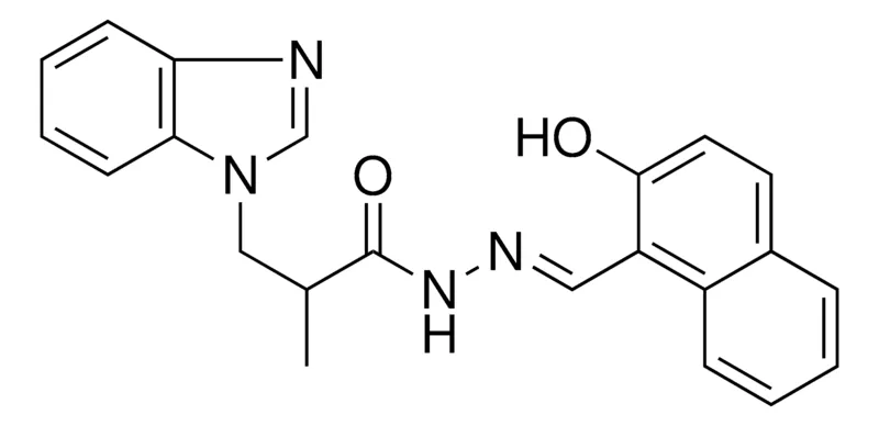 Sigma-Aldrich 3(1H-BENZIMIDAZOL-1-YL)-N'-((2-HO-1-NAPHTHYL)METHYLENE)-2-METHYLPROPANOHYDRAZIDE,AldrichCPR