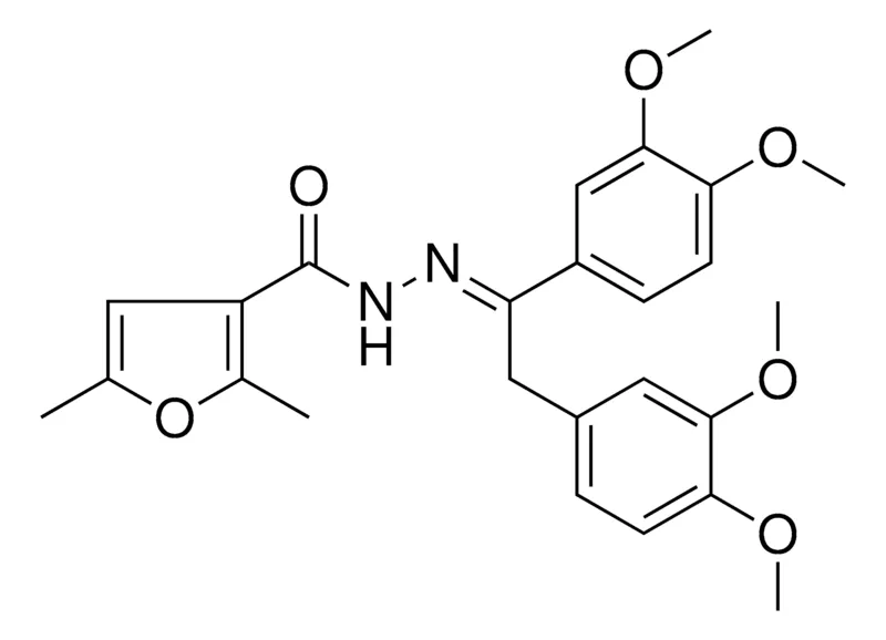 Sigma-Aldrich 2,5-DI-ME-FURAN-3-CARBOXYLIC ACID (1,2-BIS-(3,4-DI-MEO-PH)-ETHYLIDENE)-HYDRAZIDE,AldrichCPR