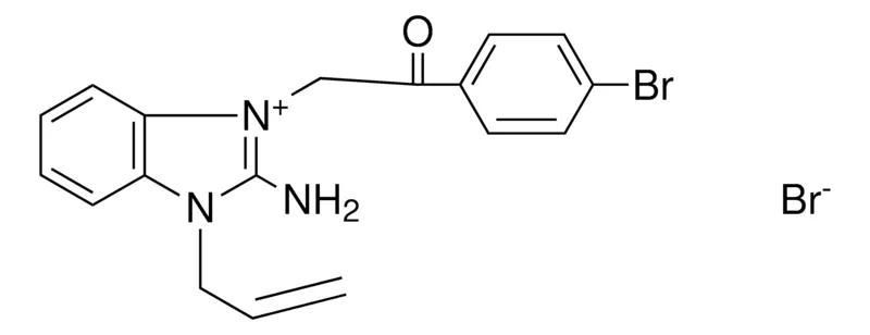 Sigma-Aldrich 3-ALLYL-2-AMINO-1-(2-(4-BR-PHENYL)-2-OXO-ETHYL)-3H-BENZOIMIDAZOL-1-IUM, BROMIDE,AldrichCPR