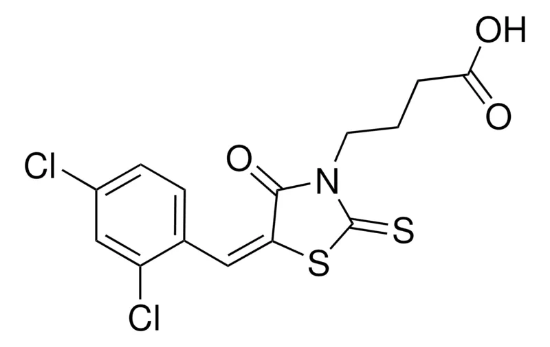 Sigma-Aldrich 4-(5-(2,4-DICHLOROBENZYLIDENE)-4-OXO-2-THIOXO-1,3-THIAZOLIDIN-3-YL)BUTANOIC ACID,AldrichCPR