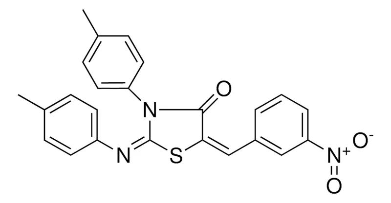 Sigma-Aldrich 5-(3-NITRO-BENZYLIDENE)-3-P-TOLYL-2-P-TOLYLIMINO-THIAZOLIDIN-4-ONE,AldrichCPR