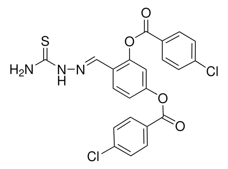 Sigma-Aldrich 2-(2-(AMINOCARBOTHIOYL)CARBOHYDRAZONOYL)5-((4-CL-BENZOYL)OXY)PH 4-CHLOROBENZOATE,AldrichCPR