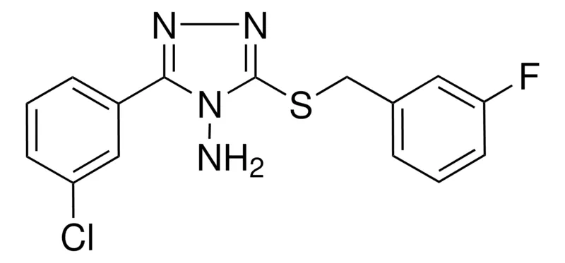 Sigma-Aldrich 3-(3-CHLOROPHENYL)-5-((3-FLUOROBENZYL)THIO)-4H-1,2,4-TRIAZOL-4-AMINE,AldrichCPR