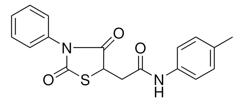 Sigma-Aldrich 2-(2,4-DIOXO-3-PHENYL-THIAZOLIDIN-5-YL)-N-P-TOLYL-ACETAMIDE,AldrichCPR