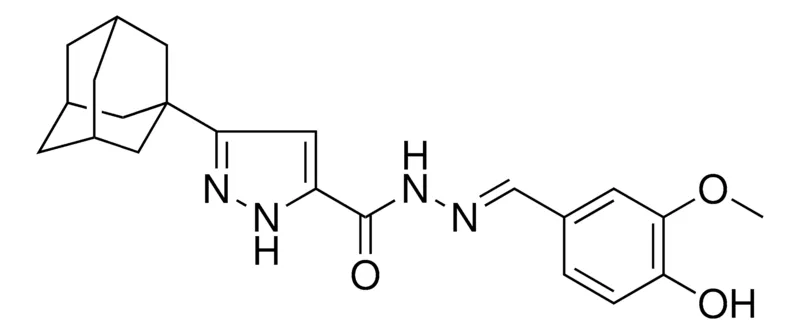 Sigma-Aldrich 5-ADAMANTAN-1-YL-2H-PYRAZOLE-3-CARBOXYLIC ACID (4-HO-3-MEO-BENZYLIDENE)HYDRAZIDE,AldrichCPR