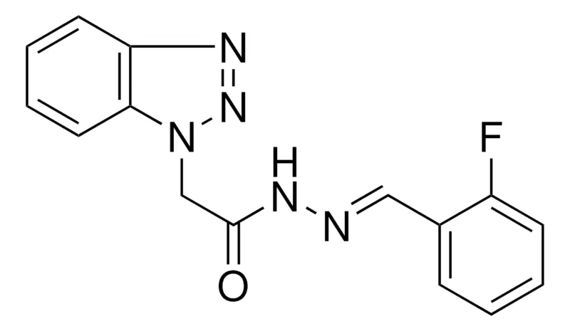 Sigma-Aldrich 2-BENZOTRIAZOL-1-YL-ACETIC ACID (2-FLUORO-BENZYLIDENE)-HYDRAZIDE,AldrichCPR