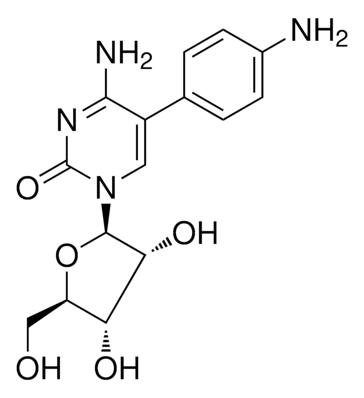 Sigma-Aldrich 4-AMINO-5-(4-AMINOPHENYL)-1-((2R,3R,4S,5R)-3,4-DIHYDROXY-5-(HYDROXYMETHYL)TETRAHYDROFURAN-2-YL)PYRIMIDIN-2(1H)-ONE，AldrichCPR