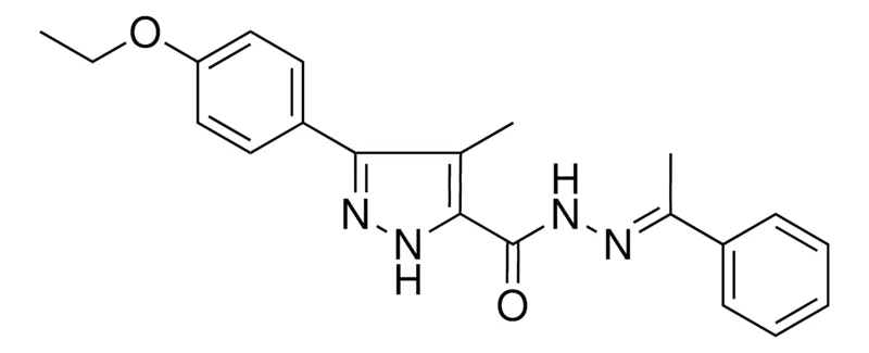 Sigma-Aldrich 5-(4-ETHOXY-PH)-4-ME-2H-PYRAZOLE-3-CARBOXYLIC ACID (1-PH-ETHYLIDENE)-HYDRAZIDE,AldrichCPR