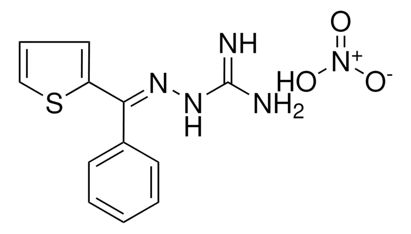 Sigma-Aldrich 1-(ALPHA-(2-THIENYL)BENZYLIDENEAMINO)GUANIDINE NITRATE,AldrichCPR