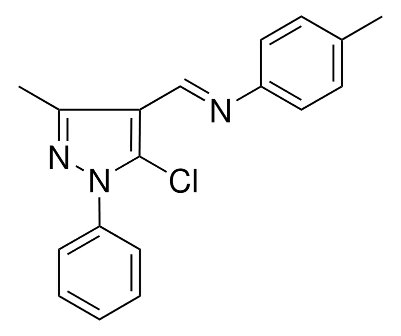 Sigma-Aldrich (5-CHLORO-3-METHYL-1-PHENYL-1H-PYRAZOL-4-YLMETHYLENE)-P-TOLYL-AMINE,AldrichCPR