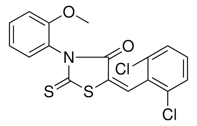 Sigma-Aldrich 5-(2,6-DICHLORO-BENZYLIDENE)-3-(2-METHOXY-PHENYL)-2-THIOXO-THIAZOLIDIN-4-ONE,AldrichCPR