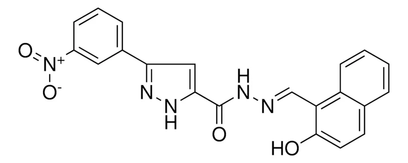 Sigma-Aldrich N'-((2-HO-1-NAPHTHYL)METHYLENE)-3-(3-NITROPHENYL)-1H-PYRAZOLE-5-CARBOHYDRAZIDE,AldrichCPR