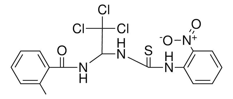 Sigma-Aldrich 2-METHYL-N-(2,2,2-TRICHLORO-1-(3-(2-NITRO-PHENYL)-THIOUREIDO)-ETHYL)-BENZAMIDE，AldrichCPR