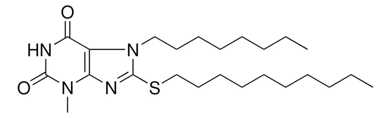 Sigma-Aldrich 8-DECYLSULFANYL-3-METHYL-7-OCTYL-3,7-DIHYDRO-PURINE-2,6-DIONE,AldrichCPR
