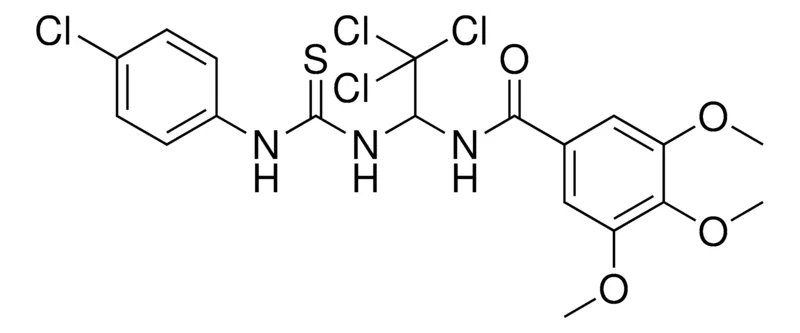 Sigma-Aldrich 3,4,5-TRIMETHOXY-N-(2,2,2-TRICHLORO-1-(3-(4-CL-PH)-THIOUREIDO)-ETHYL)-BENZAMIDE，AldrichCPR