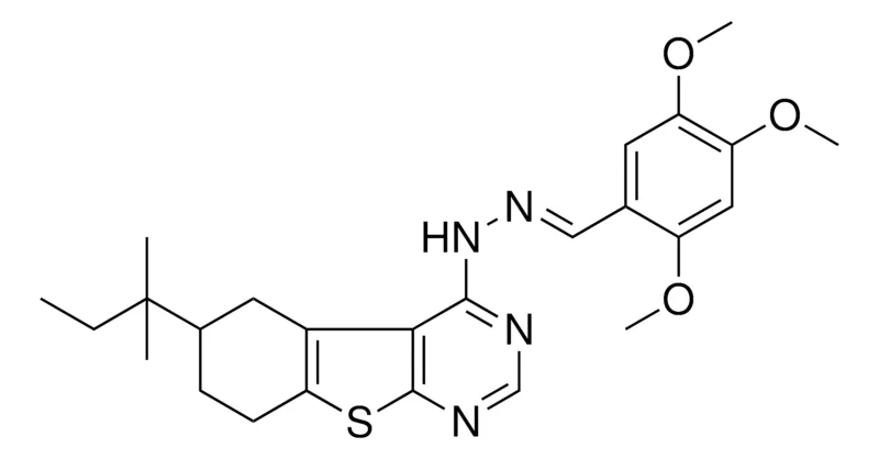 Sigma-Aldrich 2,4,5-TRIMETHOXYBENZALDEHYDE (6-TERT-PENTYL-5,6,7,8-TETRAHYDRO[1]BENZOTHIENO[2,3-D]PYRIMIDIN-4-YL)HYDRAZONE，AldrichCPR