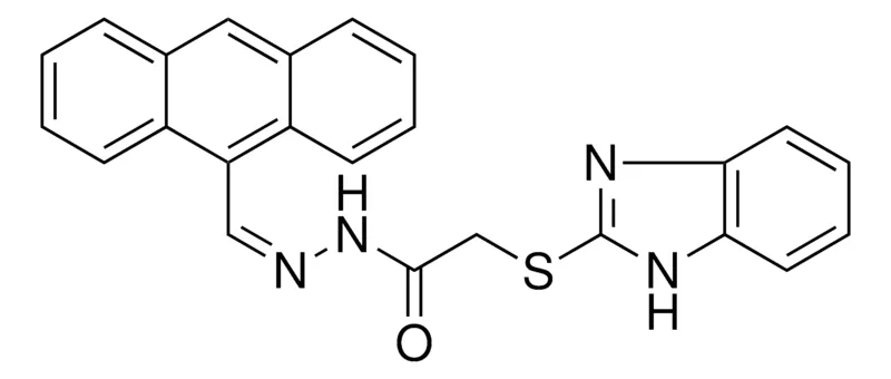 Sigma-Aldrich 2-(1H-BENZOIMIDAZOL-2-YLSULFANYL)-ACETIC ACID ANTHRACEN-9-YLMETHYLENE-HYDRAZIDE,AldrichCPR