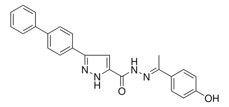 Sigma-Aldrich 3-(1,1'-BIPHENYL)-4-YL-N'-(1-(4-HO-PH)ETHYLIDENE)-1H-PYRAZOLE-5-CARBOHYDRAZIDE,AldrichCPR