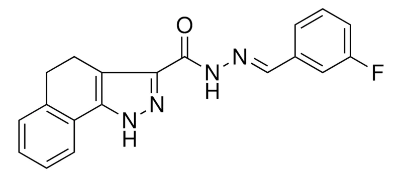 Sigma-Aldrich N'-(3-FLUOROBENZYLIDENE)-4,5-DIHYDRO-1H-BENZO(G)INDAZOLE-3-CARBOHYDRAZIDE,AldrichCPR