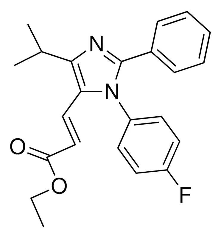 Sigma-Aldrich ETHYL 3-(1-(4-FLUOROPHENYL)-4-ISOPROPYL-2-PHENYLIMIDAZOL-5-YL)ACRYLATE,AldrichCPR