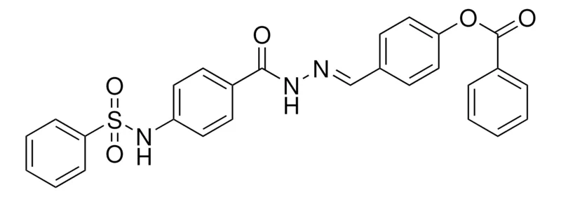 Sigma-Aldrich 4-((2-(4-((PHENYLSULFONYL)AMINO)BENZOYL)HYDRAZONO)METHYL)PHENYL BENZOATE,AldrichCPR