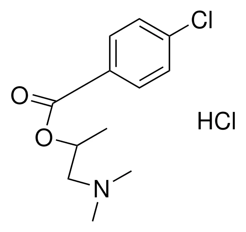 Sigma-Aldrich 1-DIMETHYLAMINO-2-PROPYL 4-CHLOROBENZOATE HYDROCHLORIDE,AldrichCPR