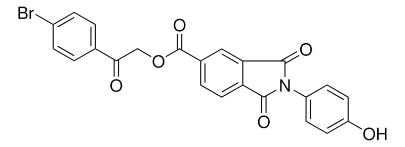 Sigma-Aldrich 2-(4-BROMOPHENYL)-2-OXOETHYL 2-(4-HYDROXYPHENYL)-1,3-DIOXO-5-ISOINDOLINECARBOXYLATE,AldrichCPR