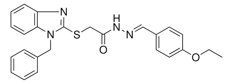 Sigma-Aldrich 2-(1-BZL-1H-BENZOIMIDAZOL-2-YLSULFANYL)-ACETIC ACID (4-ETO-BENZYLIDENE)HYDRAZIDE,AldrichCPR