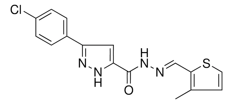 Sigma-Aldrich 5-(4-CL-PH)-2H-PYRAZOLE-3-CARBOXYLIC ACID (3-ME-THIOPHEN-2-YLMETHYLENE)HYDRAZIDE,AldrichCPR