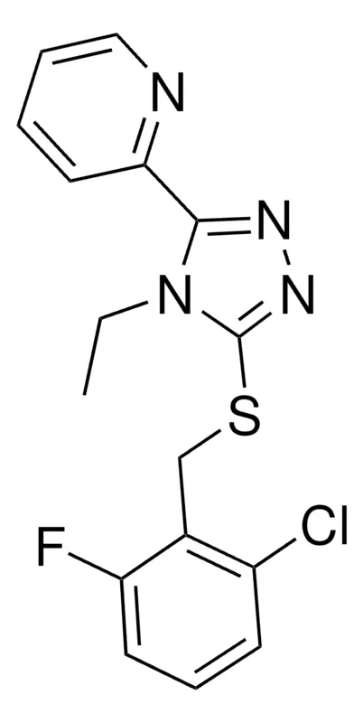 Sigma-Aldrich 2-(5-((2-CHLORO-6-FLUOROBENZYL)THIO)-4-ETHYL-4H-1,2,4-TRIAZOL-3-YL)PYRIDINE,AldrichCPR