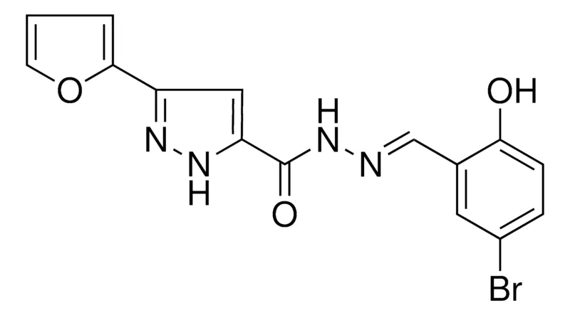 Sigma-Aldrich 5-FURAN-2-YL-2H-PYRAZOLE-3-CARBOXYLIC ACID (5-BR-2-HO-BENZYLIDENE)-HYDRAZIDE,AldrichCPR