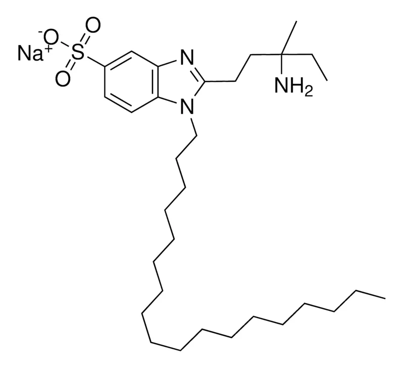 Sigma-Aldrich 2-(3-AMINO-3-METHYLPENTYL)-1-OCTADECYL-5-BENZIMIDAZOLESULFONIC ACID, SODIUM SALT,AldrichCPR