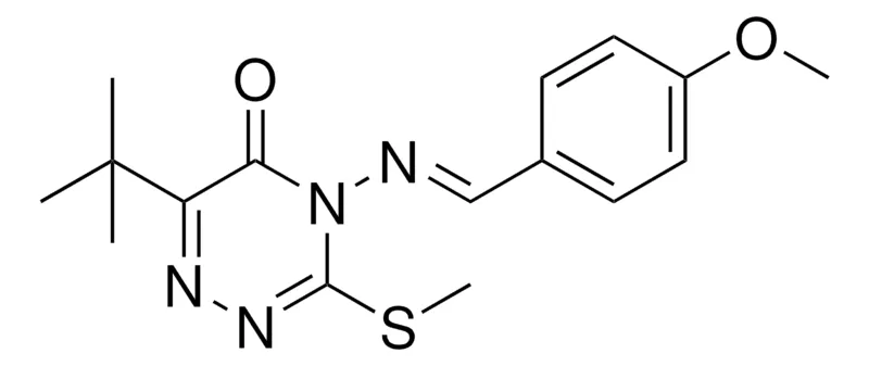 Sigma-Aldrich 6-TERT-BU-4-((4-MEO-BENZYLIDENE)-AMINO)-3-METHYLSULFANYL-4H-(1,2,4)TRIAZIN-5-ONE,AldrichCPR