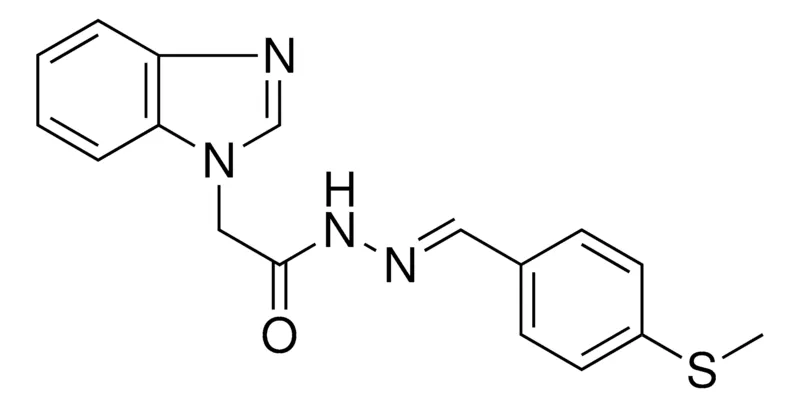 Sigma-Aldrich 2-BENZOIMIDAZOL-1-YL-ACETIC ACID (4-METHYLSULFANYL-BENZYLIDENE)-HYDRAZIDE,AldrichCPR