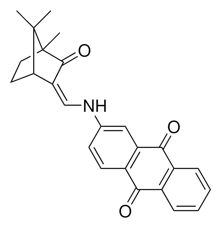 Sigma-Aldrich 2-(((4,7,7-TRI-ME-3-OXOBICYCLO(2.2.1)HEPT-2-YLIDENE)ME)AMINO)ANTHRA-9,10-QUINONE,AldrichCPR